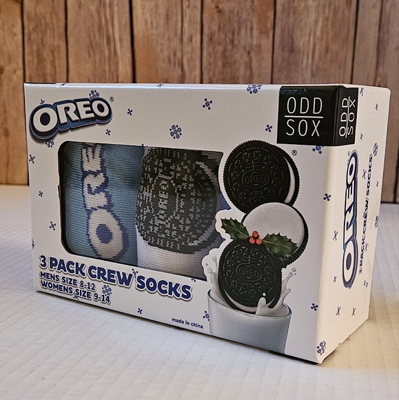 ODDSOX 3 PACK OREO SOCKS NIP - Picture 2 of 8